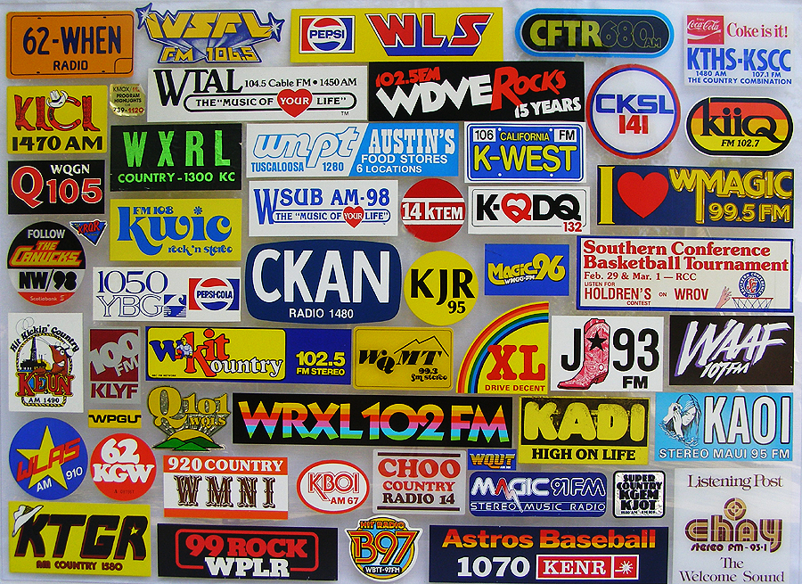 P3796 PA Radio Station 93.3 WMMR Bumper Sticker- Philadelphia Rock N Roll 